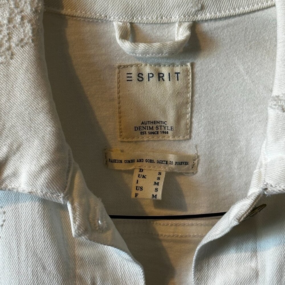 Esprit White Denim Jacket - image 3